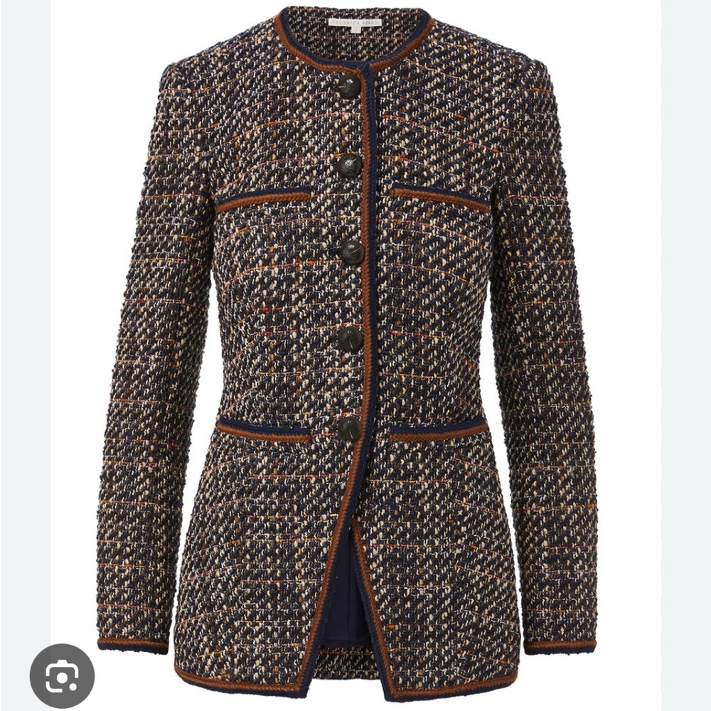 Veronica Bears Alessia Jacket in brown tweed